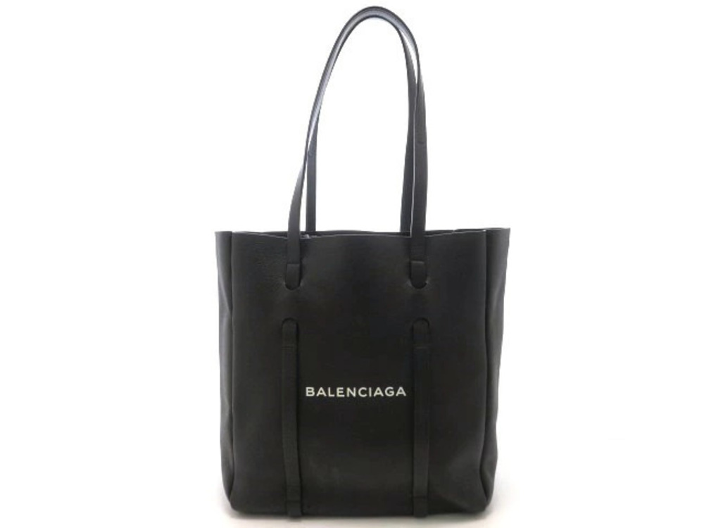 Balenciaga Tote Bag Shoulder Black Calfskin